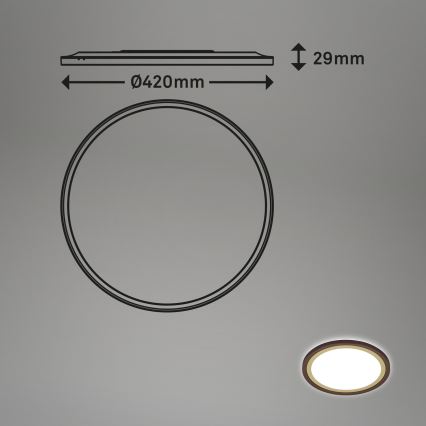 Brilo - LED Hämardatav laevalgusti SLIM LED/22W/230V 2700-6500K + kaugjuhtimispult