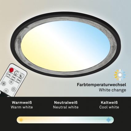Brilo - LED Hämardatav laevalgusti SLIM LED/22W/230V 2700-6500K + kaugjuhtimispult
