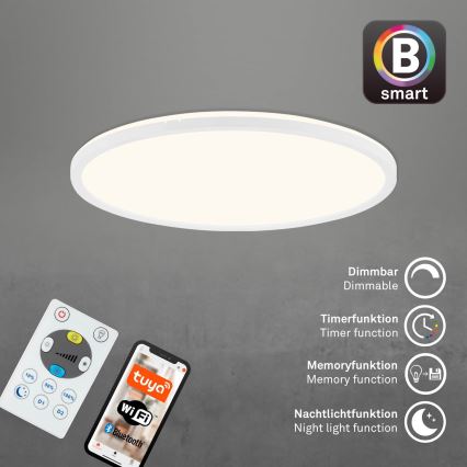 Brilo - LED Hämardatav laevalgusti SLIM LED/22W/230V 2700-6500K Wi-Fi Tuya + kaugjuhtimispult