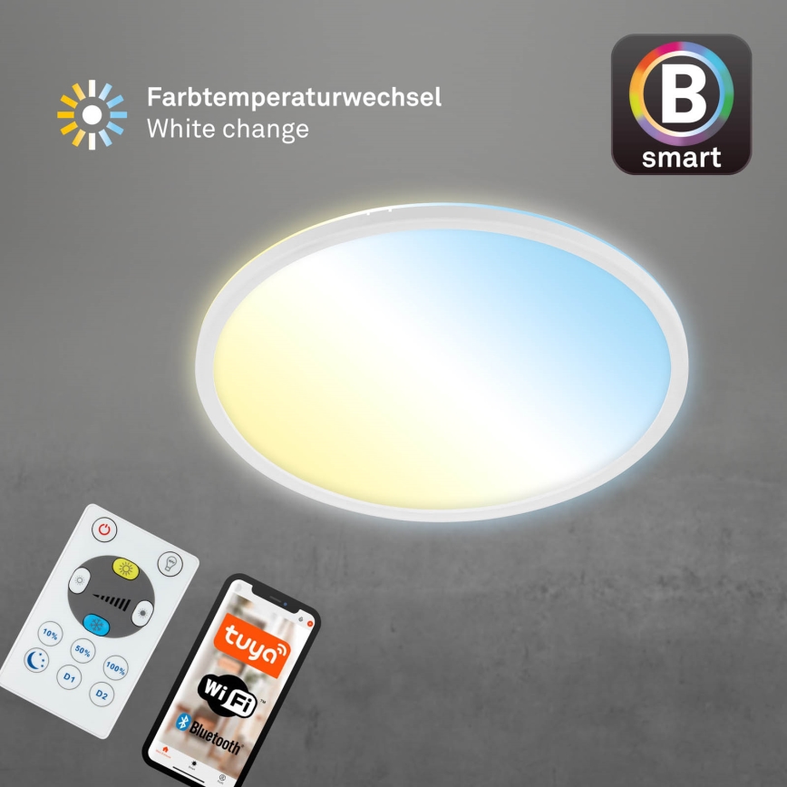 Brilo - LED Hämardatav laevalgusti SLIM LED/22W/230V 2700-6500K Wi-Fi Tuya + kaugjuhtimispult