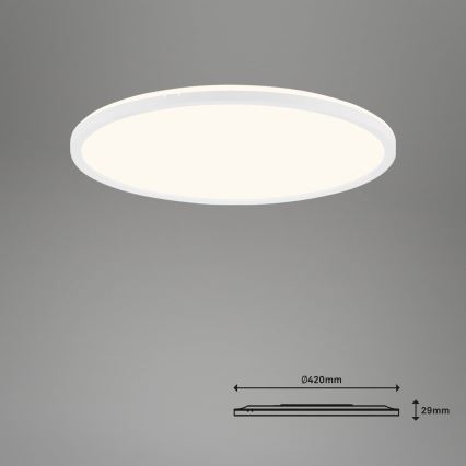 Brilo - LED Hämardatav laevalgusti SLIM LED/22W/230V 2700-6500K Wi-Fi Tuya + kaugjuhtimispult