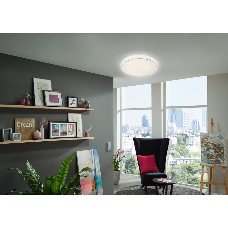 Brilo - LED Hämardatav laevalgusti STARRY SKY LED/18W/230V 3000-6500K + kaugjuhtimispult