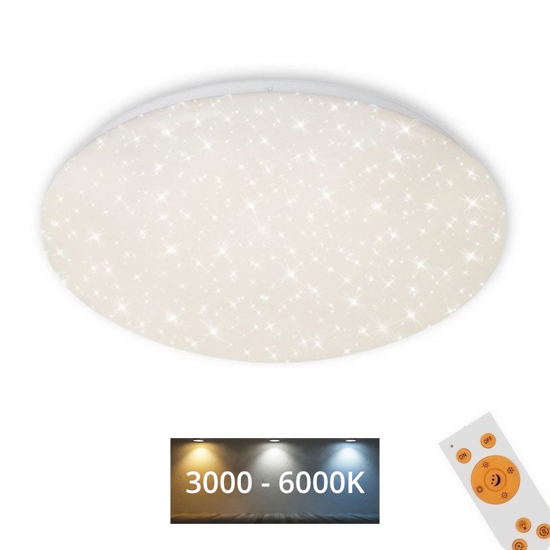 Brilo - LED Hämardatav laevalgusti STARRY SKY LED/22W/230V 3000-6000K + kaugjuhtimispult