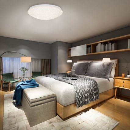 Brilo - LED Hämardatav laevalgusti STARRY SKY LED/22W/230V 3000-6000K + kaugjuhtimispult