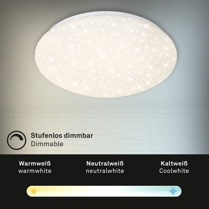 Brilo - LED Hämardatav laevalgusti STARRY SKY LED/22W/230V 3000-6000K + kaugjuhtimispult