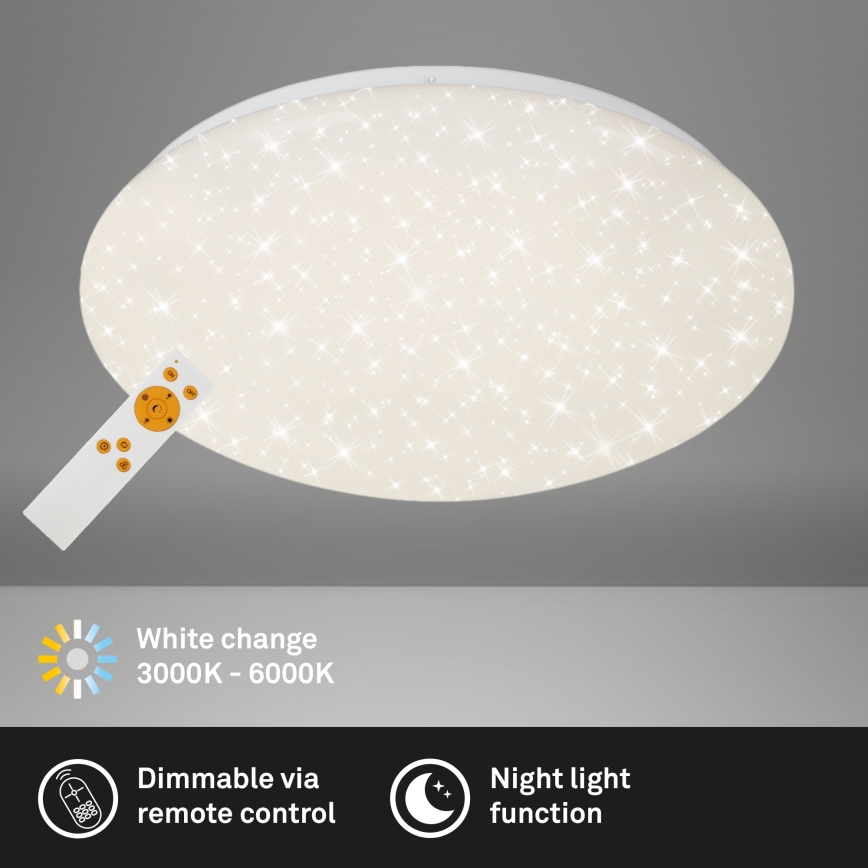 Brilo - LED Hämardatav laevalgusti STARRY SKY LED/22W/230V 3000-6000K + kaugjuhtimispult