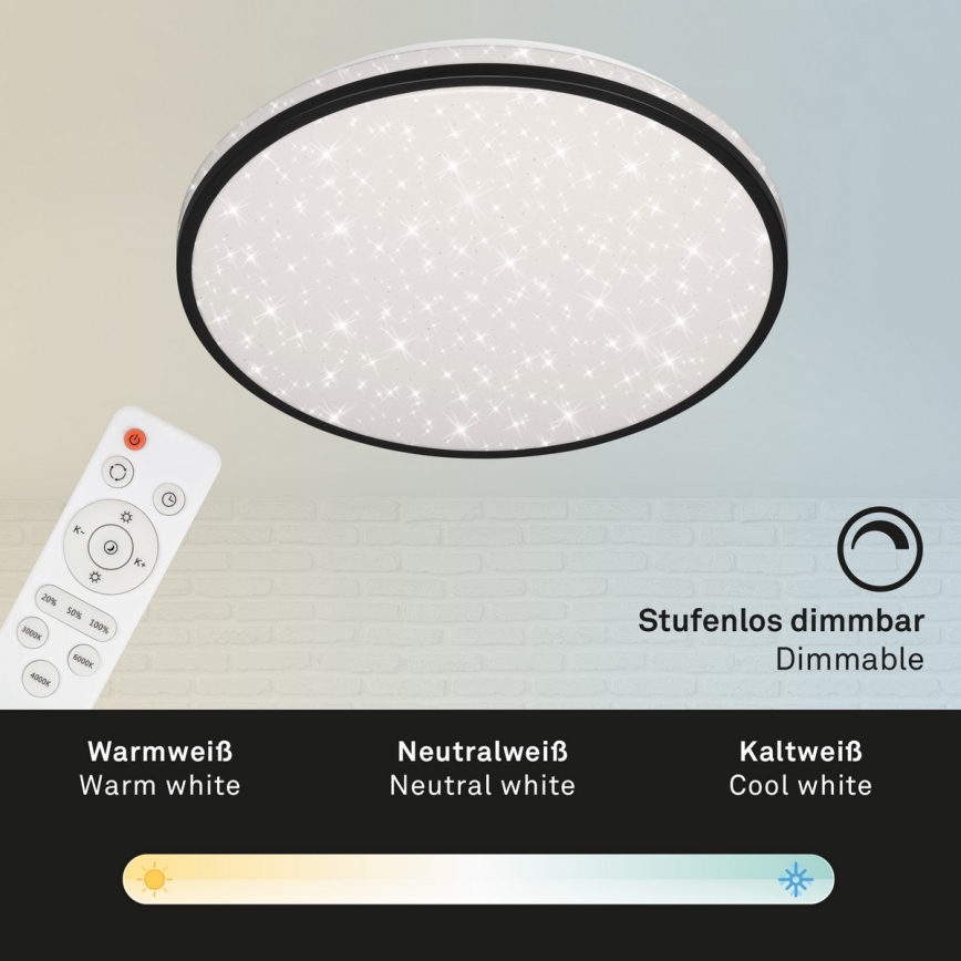 Brilo - LED Hämardatav laevalgusti STARRY SKY LED/24W/230V 3000-6000K + kaugjuhtimispult