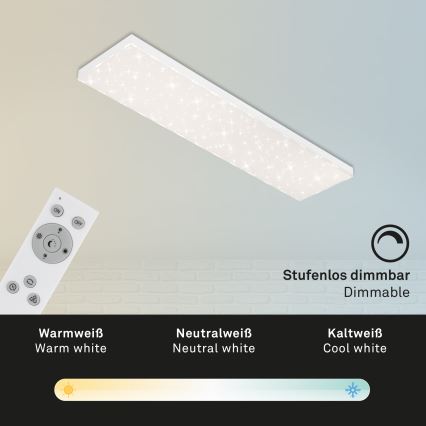 Brilo - LED Hämardatav laevalgusti STARRY SKY LED/24W/230V 3000-6500K + kaugjuhtimispult