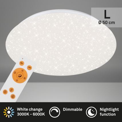 Brilo - LED Hämardatav laevalgusti STARRY SKY LED/40W/230V 3000-6000K + kaugjuhtimispult