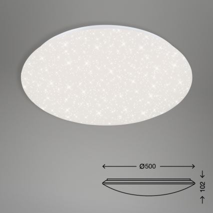 Brilo - LED Hämardatav laevalgusti STARRY SKY LED/40W/230V 3000-6000K + kaugjuhtimispult