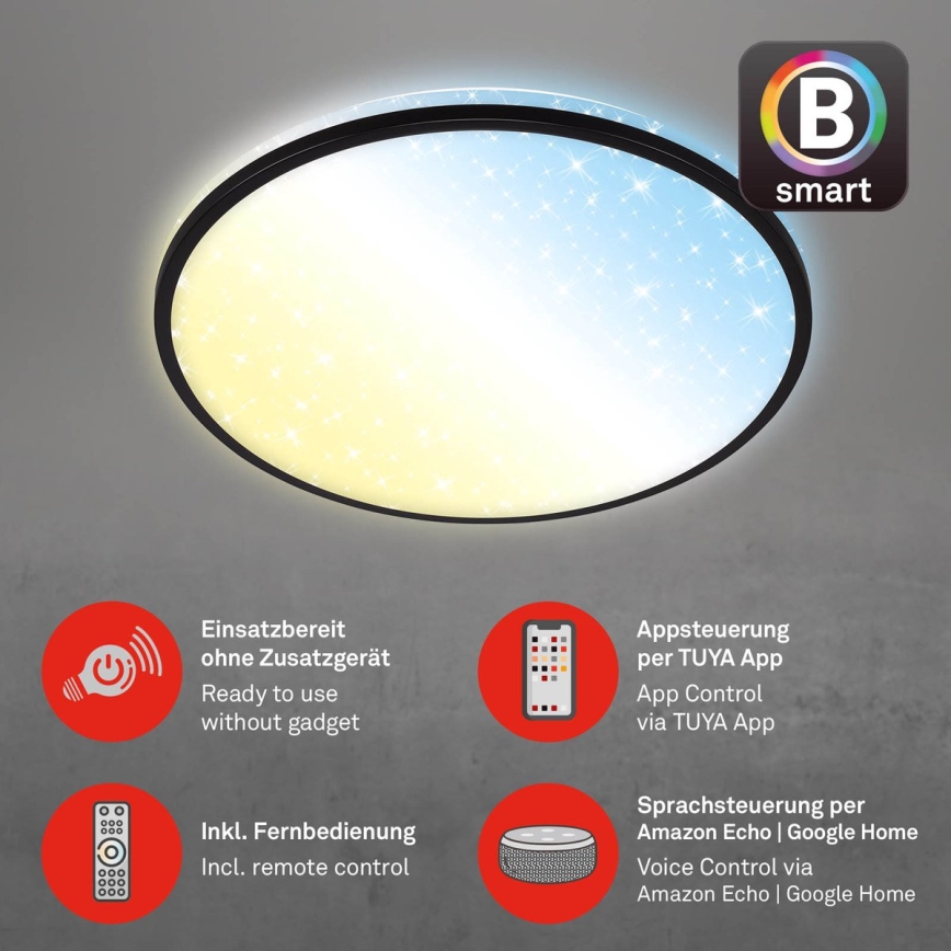 Brilo - LED Hämardatav laevalgusti STARRY SKY LED/42W/230V 3000-6500K Wi-Fi Tuya + kaugjuhtimispult