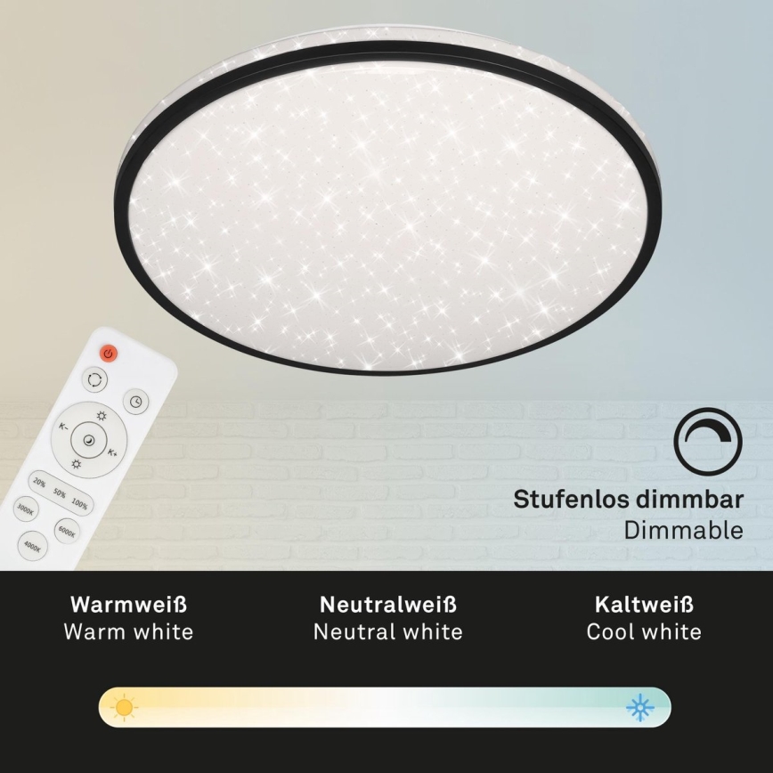 Brilo - LED Hämardatav laevalgusti STARRY SKY LED/48W/230V 3000-6000K + kaugjuhtimispult