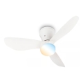 Brilo - LED hämardatav laeventilaator LUFITO LED/15W/230V 3000/4000/6000K valge + kaugjuhtimispult