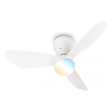 Brilo - LED hämardatav laeventilaator LUFITO LED/15W/230V 3000/4000/6000K valge + kaugjuhtimispult