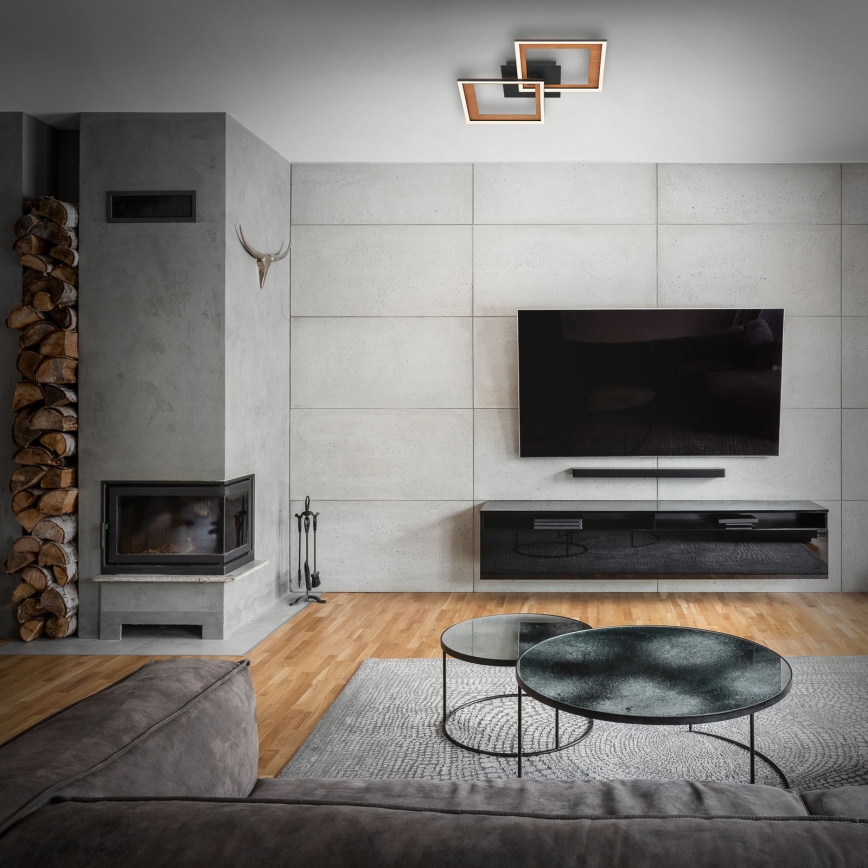 Brilo - LED Hämardatav pinnale kinnitatav lühter FRAME 2xLED/11W/230V