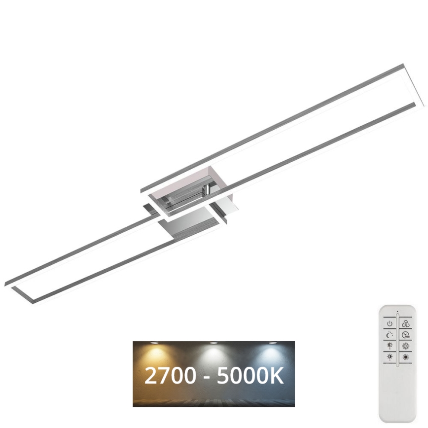 Brilo - LED Hämardatav pinnale kinnitatav lühter FRAME 2xLED/20W/230V 2700-5000K + kaugjuhtimispult