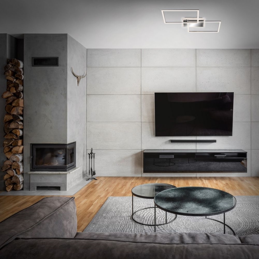 Brilo - LED Hämardatav pinnale kinnitatav lühter FRAME 2xLED/20W/230V 2700-6500K + kaugjuhtimispult
