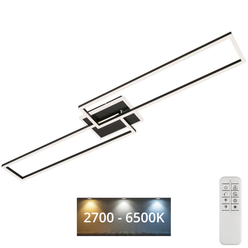 Brilo - LED Hämardatav pinnale kinnitatav lühter FRAME 2xLED/20W/230V 2700-6500K + kaugjuhtimispult