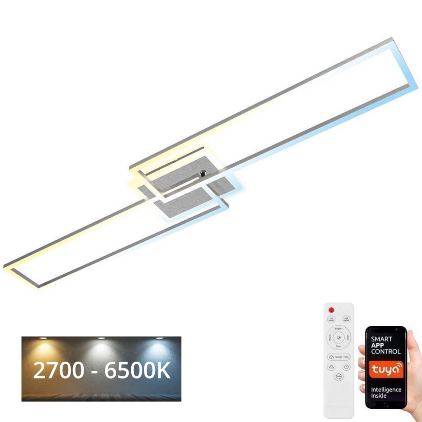 Brilo - LED Hämardatav pinnale kinnitatav lühter FRAME 2xLED/20W/230V 2700-6500K Wi-Fi Tuya + kaugjuhtimispult