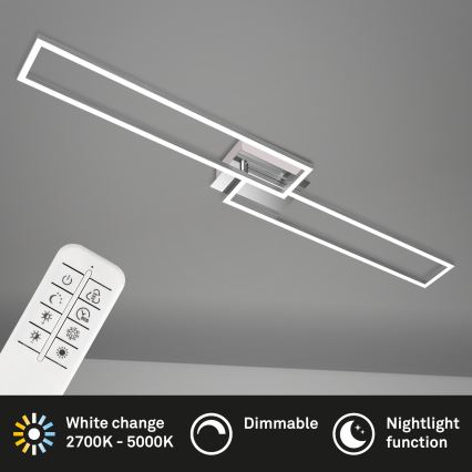 Brilo - LED Hämardatav pinnale kinnitatav lühter FRAME 2xLED/20W/230V 2700-5000K + kaugjuhtimispult