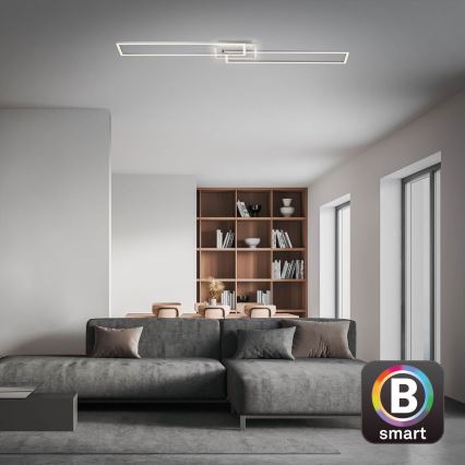 Brilo - LED Hämardatav pinnale kinnitatav lühter FRAME 2xLED/20W/230V 2700-6500K Wi-Fi Tuya + kaugjuhtimispult