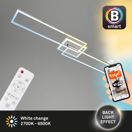 Brilo - LED Hämardatav pinnale kinnitatav lühter FRAME 2xLED/20W/230V 2700-6500K Wi-Fi Tuya + kaugjuhtimispult