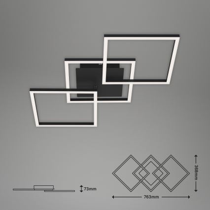 Brilo - LED Hämardatav pinnale kinnitatav lühter FRAME LED/30W/230V