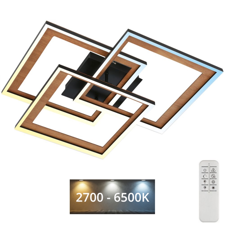 Brilo - LED Hämardatav pinnale kinnitatav lühter FRAME LED/45W/230V 2700-6500K + kaugjuhtimispult