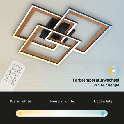 Brilo - LED Hämardatav pinnale kinnitatav lühter FRAME LED/45W/230V 2700-6500K + kaugjuhtimispult