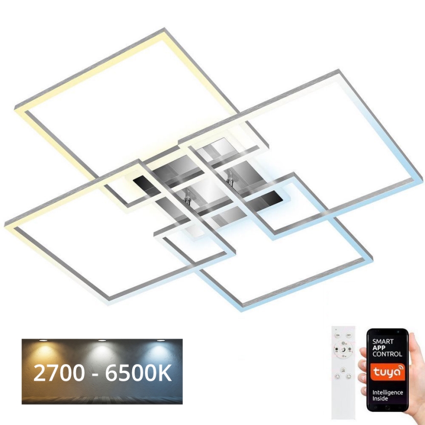 Brilo - LED Hämardatav pinnale kinnitatav lühter FRAME LED/50W/230V 2700-6500K Wi-Fi Tuya + kaugjuhtimispult