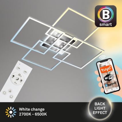 Brilo - LED Hämardatav pinnale kinnitatav lühter FRAME LED/50W/230V 2700-6500K Wi-Fi Tuya + kaugjuhtimispult