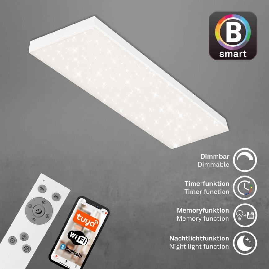 Brilo - LED Hämardatav pinnale kinnitatav valguspaneel FRAMELESS LED/28W/230V 3000-6500K Wi-Fi Tuya + kaugjuhtimispult