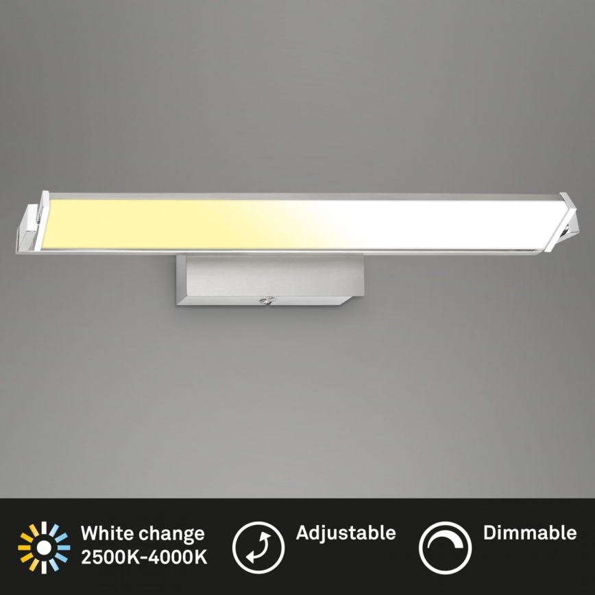 Brilo - LED Hämardatav seinavalgusti LED/18W/230V 2700-4000K hõbedane