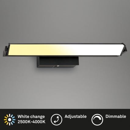 Brilo - LED Hämardatav seinavalgusti LED/18W/230V 2700-4000K must