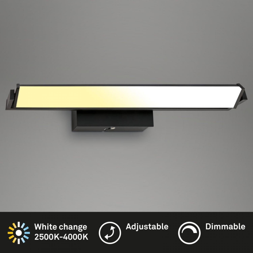Brilo - LED Hämardatav seinavalgusti LED/18W/230V 2700-4000K must