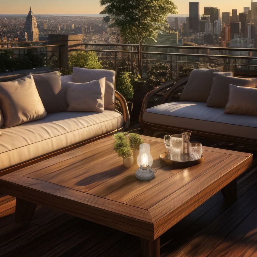 Brilo - LED hämardatav väljas kasutatav laetav laualamp KANEA LED/1,5W/5V IP44 1200 mAh antratsiit