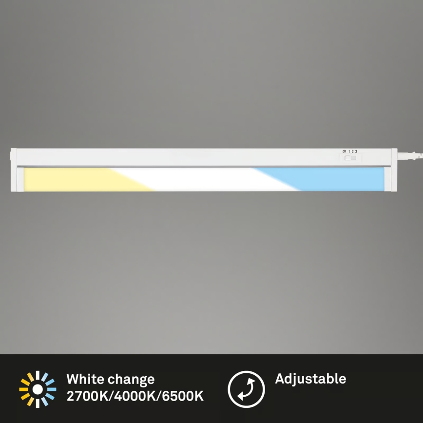 Brilo - LED kapialune valgusti LED/6W/230V 2700/4000/6500K 54,5 cm valge