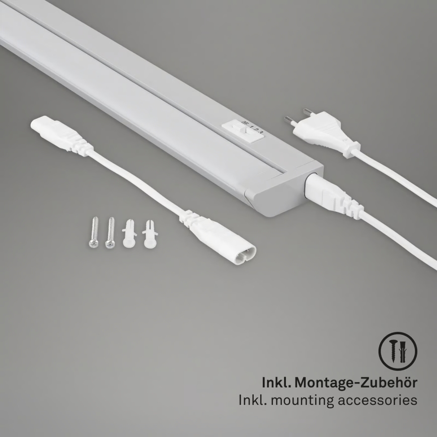 Brilo - LED-kappvalgusti LED/6W/230V 2700/4000/6500K 54,5 cm hõbedane