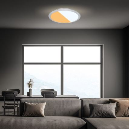 Brilo - LED vannitoa laevalgusti CTS LED/21W/230V 3000/4000K IP44 läbimõõt 37 cm mattkroom