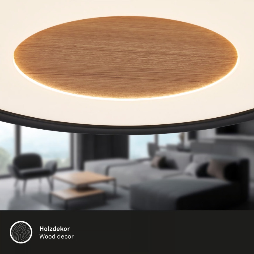 Brilo - LED laelamp SUFIT WOOD LED/18W/230V 3000K läbimõõt 29 cm