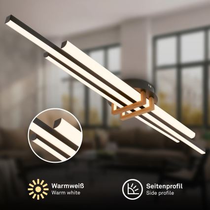 Brilo - LED laelamp TINKA LED/30W/230V 3000K must