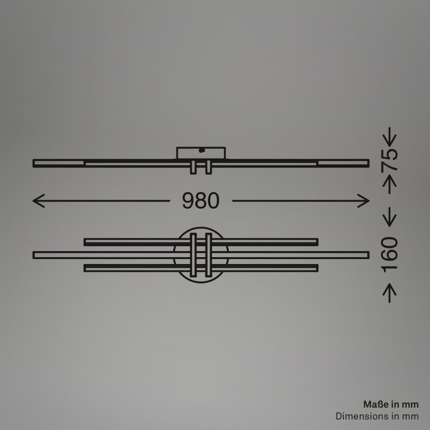 Brilo - LED laelamp TINKA LED/30W/230V 3000K vaskne