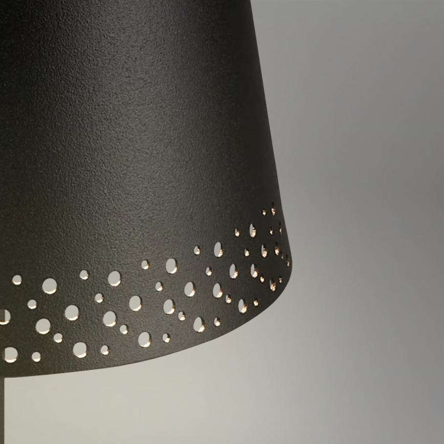 Brilo - LED hämardatav laetav puutetundlik väljas kasutatav laualamp KIKI LED/2,6W/5V IP44 2600 mAh must