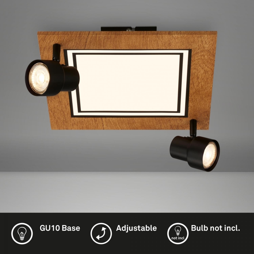 Brilo - LED Laevalgusti LED/12W/230V + 2xGU10/9W 3000K