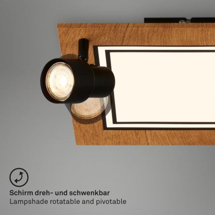 Brilo - LED Laevalgusti LED/12W/230V + 2xGU10/9W 3000K