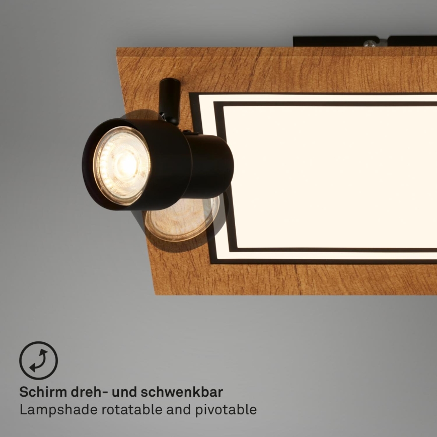 Brilo - LED Laevalgusti LED/12W/230V + 2xGU10/9W 3000K
