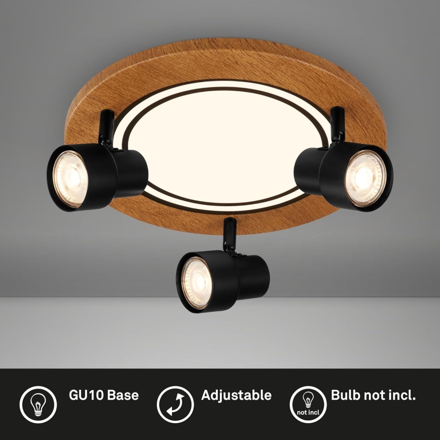 Brilo - LED Laevalgusti LED/12W/230V + 3xGU10/9W 3000K