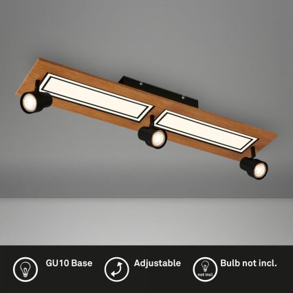 Brilo - LED Laevalgusti LED/24W/230V + 3xGU10/9W 3000K
