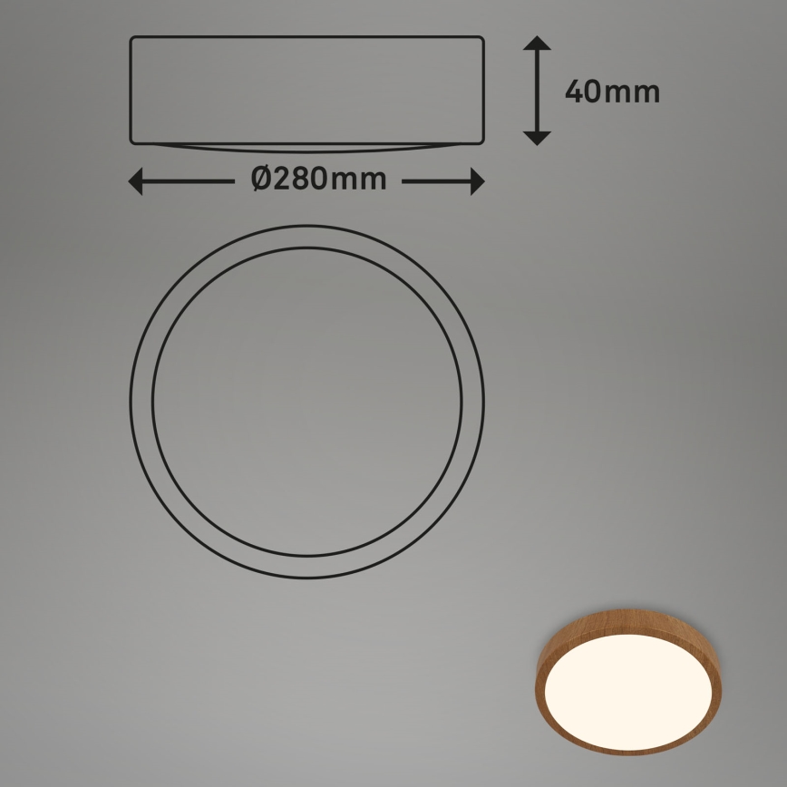 Brilo - LED Laevalgusti RUNA LED/12W/230V
