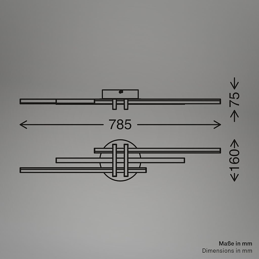 Brilo - LED laevalgusti TINKA LED/21W/230V 3000K vaskne